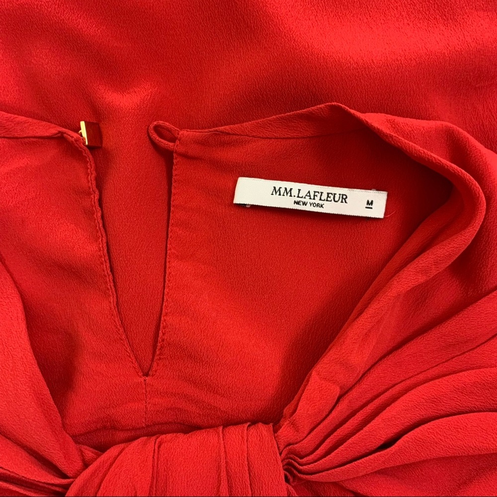 M.M. LaFleur Bancroft Top in Fire Cracker Red, M - Picture 12 of 12